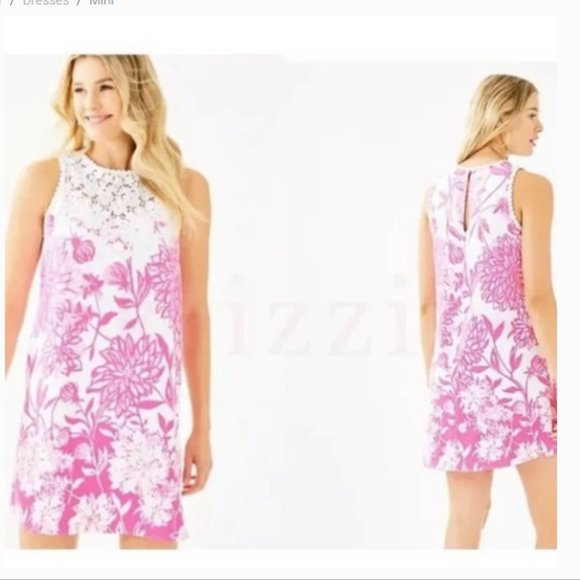 Lilly Pulitzer Nala Soft Shift Dress sizes 10 and 14 Resort White Caliente NWT - Picture 12 of 16